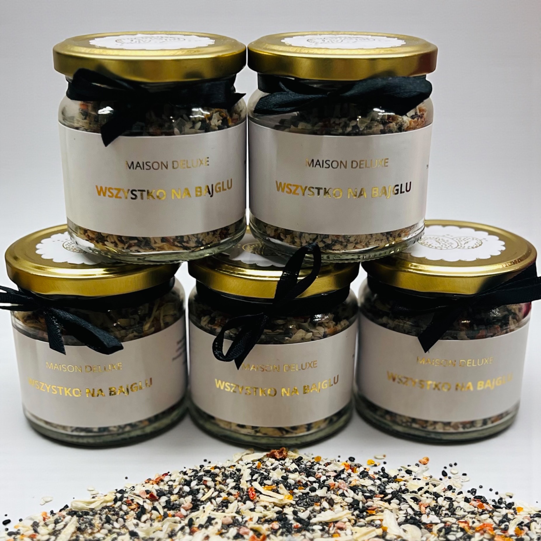 Mieszanka przypraw Wszystko na Bajglu, Maison Deluxe 70g - obrazek 3