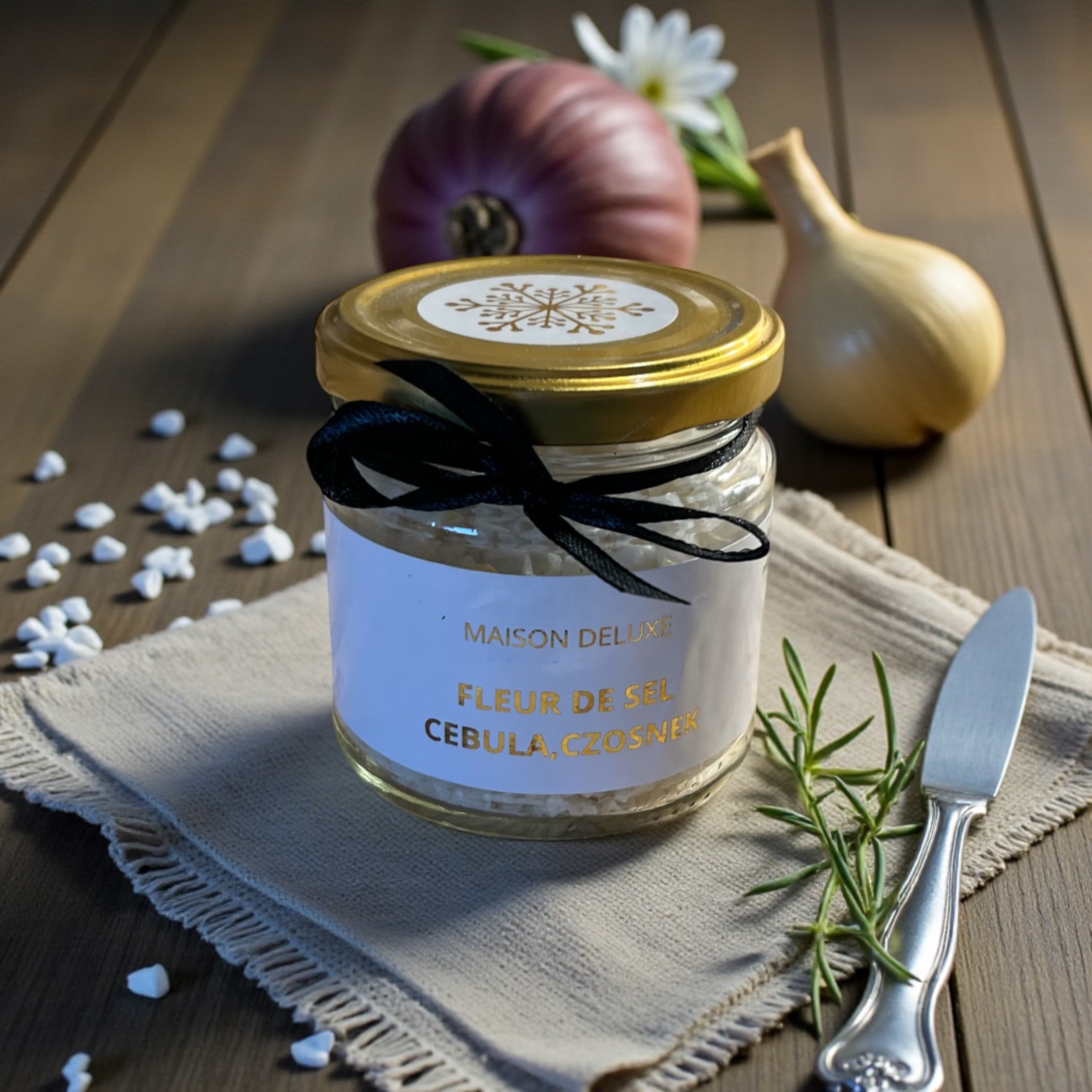 Fleur de sel z czosnkiem i cebulą 70g