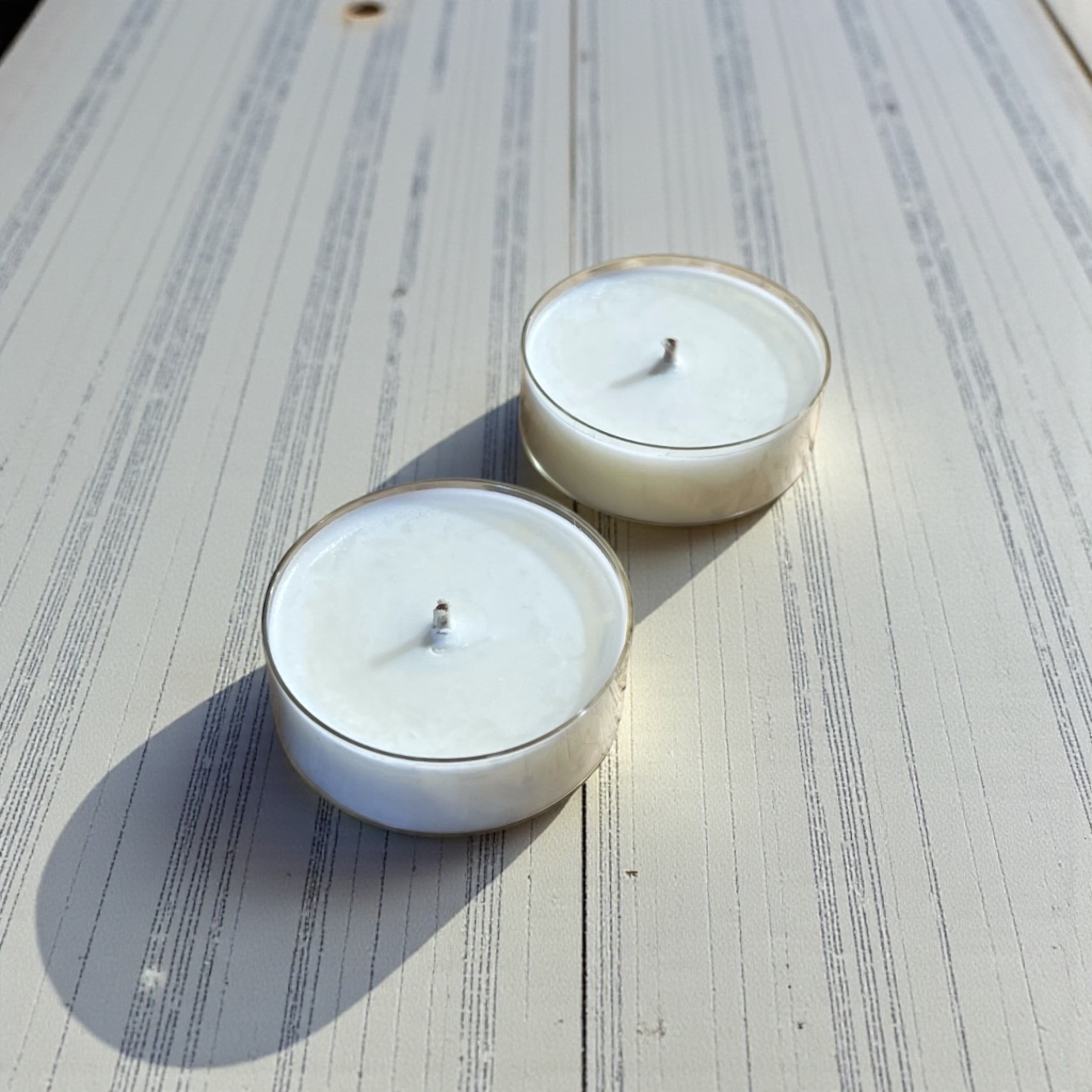 Duży Eko Tealight z wosku sojowego - 4 szt